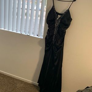 Black dress gown